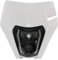 JFG RACING Motorrad Scheinwerfer,E24 Tagfahrlicht Motorrad Lichtmaske LED für SX SXF XC XCF XCW EXC EXC SMC SMCR Dirt Bike Motocross Enduro Supermoto-Weiß