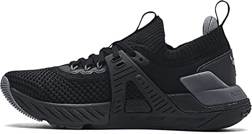 Under Armour Damen Project Rock 4 Trainingsschuh, Schwarz/Pitchgrau, 37.5 EU