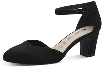 Tamaris Damen Pumps Vegan schwarz 38