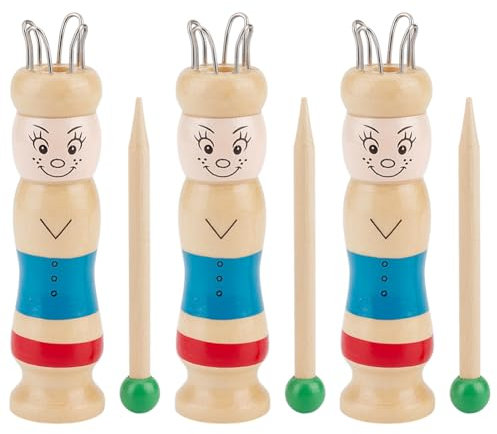 OLYCRAFT 3 Set French Knitter Colorful Spool Knitting Doll DIY Knitting Spool with Needle Wooden Crochet Machine for Spool Knitting Loom DIY Crafts Making Starter Supplies