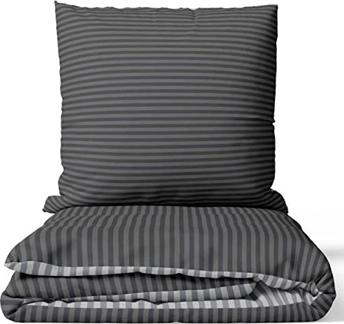 Leonado Vicenti Wendebettwäsche Grau Silber Bettwäsche-Set Bettbezug 240 x 220 cm mit 2 Kissenbezügen für Standard-Bett für Doppelbett Baumwolle