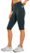 CRZ YOGA Butterluxe Damen Capri 3/4 Leggings High Waist Blickdicht Sport Yogahose Laufhose Sporthose mit Taschen - 33cm Wald Dunkelgrün 38