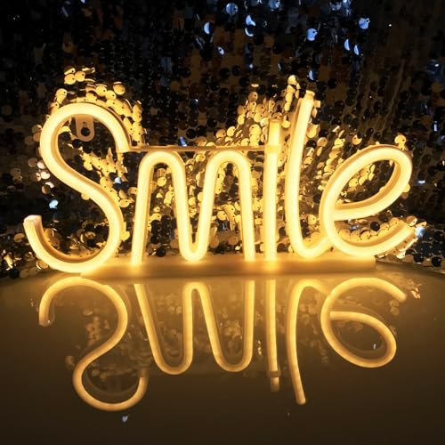 Blaues lächelndes LED-Neon-Schild, senden Sie an Eltern, Kinder, Freunde, Liebhaber, neues Licht, USB/Batterie dual use, einfach zu bedienen, einfach zu tragen, passend für jede Gelegenheit