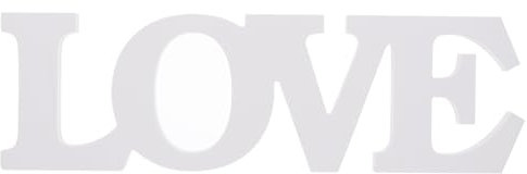 PRETYZOOM Love Ornaments Love Wood Wall Signs Decorative Wedding Table Decor Blocco di legno Ritaglio Segni decorativi Blocco di legno Cartello d'amore Decorazione Rustico Love Sign Pretty Cloak