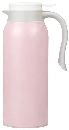 Biwwubik Carafe à café isotherme en acier inoxydable de 51 onces, double paroi sous vide, 1,5 l de thé, et café rose