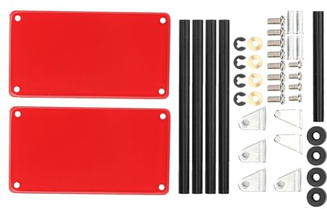 Lybunair Großer RC Werkzeugwagen, 2 Stufiger Rollwagen Werkzeug Kit, Aufbewahrungswagen, Reparatur Zubehör, Lagerregal Cart Passend für Handwerk im Maßstab 1/8 1/10 1/12 1/16