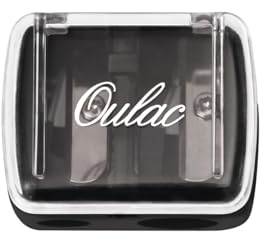 Oulac Eyeshadow Pencil Sharpener 2-in-1 Sharpener for Jumbo and Regular Eyeliner & Lip Liner Pencils No Mess, Professional Makeup Tool