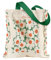 Miss Adola Heavy Canvas Tote Bag with Pocket - for Women Girls Aesthetic Large Canvas Tote Bag Inspired Gift Reusable Casual Bag for Work Shopping, Green White Flower