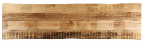 vidaXL Tischplatte, Holzplatte für Tisch Esstisch Couchtisch, Massivholzplatte Baumkante, Ersatztischplatte, 160x40x2,5cm Raues Mango Massivholz