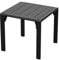 LANOX Aluminium Beistelltisch klein Outdoor Couchtisch, 44 x 44 x 41 cm Gartentisch Balkontisch Wetterfest Tisch für Garten Balkon Terrasse, Schwarz