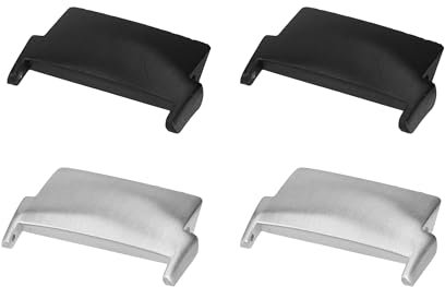 kwmobile 4x Metall Adapter mit 22mm Bandbreite kompatibel mit OnePlus Watch 2 / OPPO Watch X Uhrenarmband - Smartwatch Armband Anschlussadapter Set aus Metall