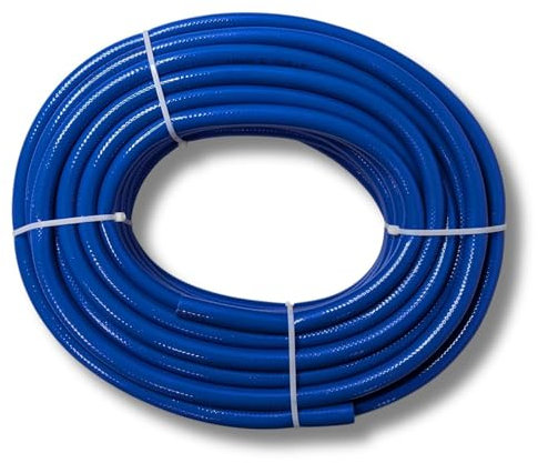 Lumonic I PVC Schlauch I 9mm I 20m I flexibel, abriebfest und gewebeverstärkt I Druckluft & Bewässerung I Wasserschlauch I Druckluftschlauch I bis 20