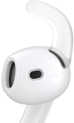 Gcioii Ohrpolster für AirPods 4 Ohrbügel Anti-Rutsch Ohrhörer-Abdeckungen【3 Paar Und Extra Aufbewahrungstasche】 Kompatibel mit Apple AirPods 4. Generation (Transluzent)