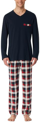 Schiesser Herren Langer Schlafanzug Pyjama Lang - 159633