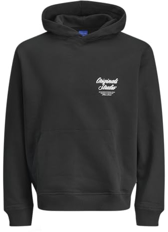 JACK & JONES Male Kapuzenpullover Kapuzenpullover | Loose Fit, Rückenprint, Langarm, Casual, Bei max. 40°C waschen