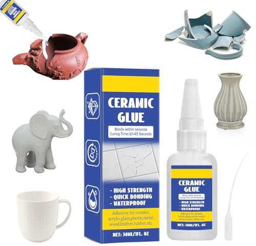 Cutiolly Ceramic Glue,30ml Ceramic Glue Repair for Pottery,For Pottery Waterproof