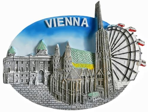 Kühlschrankmagnet Wien Österreich Touristenandenken Kühlschrank Dekorativer Magnet handbemalt Handwerk