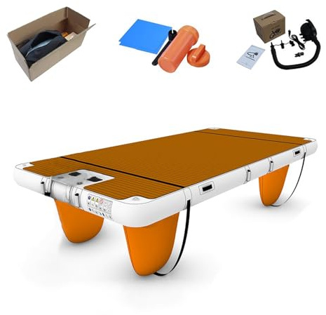 Inflatable Floating Mat, Non-Slip Air Dock Platform for Swimming Pool, Lake, Beach and Ocean, Includes Portable Carrying Bag, 3x2m