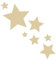tjapalo® 8 Stück Sterne Aufkleber auto Sterne Sticker Fenster Weihnachtsdekoration Wandtattoo Kinder Autoaufkleber beige Sterne