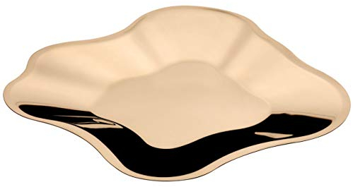 Iittala Schale Aalto 18.2 x 18.2 x 5 cm Gold aus Edelstahl