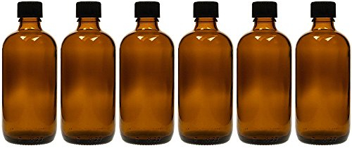 hocz 6 x 100 ml Tropfflasche Glasflaschen mit Tropfeinsatz | farbe Braunglas | Füllmenge: 100 ml | Apothekerflasche | Dosierung von Flüssigkeiten E-Liquids