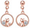 Unendlich U Mädchen Damen 925 Sterling Silber Kleine Katze Ohrstecker Einfach Ohrhänger Ohrringe Ohrschmuck,Rosegold