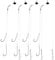 Rodeel 4 PCS Sea Fishing Rigs - Pulley Rig Double & Single Hook Clipped