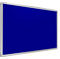 ALLboards Pinnwand Filztafel 120x90cm mit Aluminiumrahmen, Textiltafel Blau