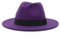 GEMVIE Herren Fedora Filzhut Damen Outdoor Gentleman Jazz Panamahut Violett Umfang 59-60cm
