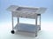 Holzkohlegrill Kohlegrill Grill 81x53 cm fahrbar mit Rollen mit Seitenablagen mit entnehmbaren Kohlekasten mit Ascherost höhenverstellbar und Zwischenboden aus Edelstahl Holzkohlebräter Gastrogrill