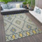 Paco Home Outdoor Teppich Küchenteppich Balkon Terrasse Verschiedene Muster Farben Größen, Grösse:200x280 cm, Farbe:Gelb