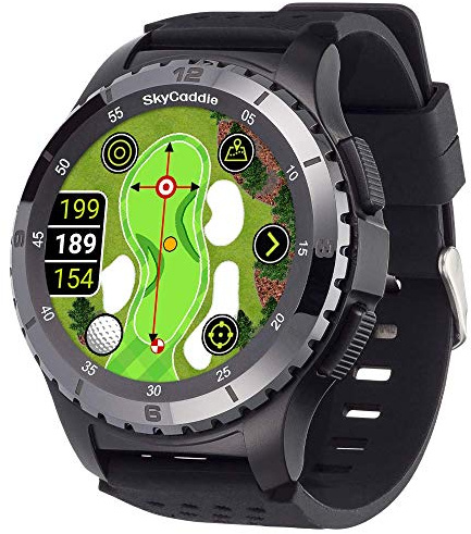 SkyCaddie LX5C Golf GPS Watch with Ceramic Bezel, Black