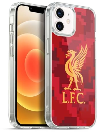 Head Case Designs Officially Licensed Liverpool Football Club Home Red Digital Camouflage Soft Gel Case Compatible With Apple iPhone 12 / iPhone 12 Pro