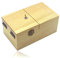 Maijia Useless Box Boîte en bois avec inscription « Leave Me Alone » - Décoration de bureau en bois véritable - Cadeau de Noël et du Nouvel An - Beige - Sans logo