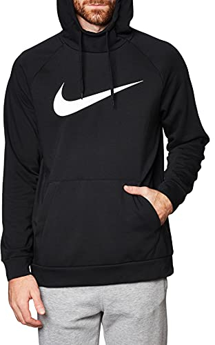 Nike Homme M Nk Dry Hoodie Po Swoosh Veste, Noir/Blanc, M EU