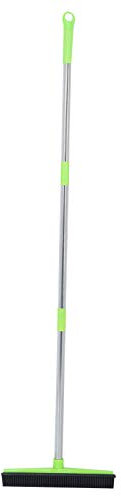 Balai en Caoutchouc Outil de Nettoyage Multifonctionnel de Balai de Sol avec poignée rétractable pour Le Nettoyage de vitres de carrelage(Green)