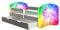 ACMA Kinderbett Jugendbett mit Einer Schublade und Matratze Grau mit Rausfallschutz Lattenrost II (18 Pony Regenbogen, 180x80 + Bettkasten)
