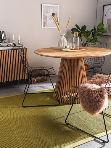 benuta Nest Sisal Naturfaser Teppich Sana - Grün 240x340 cm - Robuster Teppich für Esszimmer & Wohnzimmer - 100% Sisal Naturfaser - Zeitloses Design