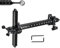 Bogenvisier für Recurvebögen Aluminium Bow Sight Bogen Anblick Jagdvisier 1 Pin Bogen Visier für Bogenzubehör (Schwarz / 9 Zoll)