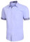 Enlision Mens Casual Shirts Short Sleeve Purple Formal Dress Shirt with Pockets L