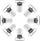 Clip Portaciuccio, Clip Ciuccio, Metallo Ciuccio Clips, Clip per Reggicalze, Clip per Reggicalze Metallo, per Bavaglini Bretella Per Giocattoli Lenzuolo Artigianato, Argento, 8 Pezzi(25mm)