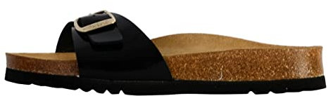 Scholl Femme Estelle Sandale, Noir, 38 EU
