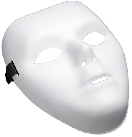 Snner Weiße Maske Full Face Maskerade Masken Party DIY Cosplay Blankin lackierbare einfache Masken