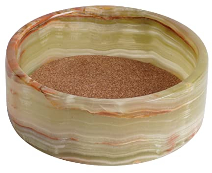 RADICALn Dessous de Verre en marbre Vert Fait à la Main - Utilisé comme sous-bocks de bière, sous-Verres en Verre, Porte-sous-Verre - Décoration de comptoir de Cuisine Accessoires de vin