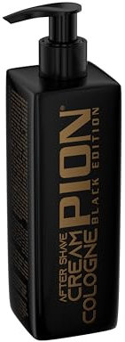 Pion Black Edition Golden After Shave Cream Cologne 390 ml - Relaxing Cream Cologne für Herren - Beruhigender, Entspannender und Kühlender Aftershave-Balsam - Privater und Professioneller Gebrauch