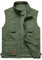 Yukirtiq Herren Outdoor Weste Freizeitweste Schnelltrocknend Angelweste Atmungsaktive Funktionsweste Werkzeugweste Fotografie Ärmellos Fischerjacke, Grün, XL