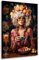 Kunstgestalten24 | Flower Power Bohemian Leinwand-Bild | Leinwandbild mit Echtholz-Keilrahmen | Wandbild Gemälde Kunst Art | Hochwertige Kunstdrucke | XXL Bilder auf Leinwand | 30x40x2cm