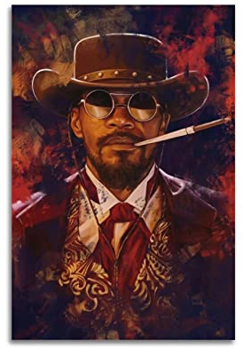 VZRSQZK Django Unchained Poster, dekoratives Gemälde, Leinwand-Wandposter und Kunstdruck, modernes Familienschlafzimmer-Dekor-Poster, 30 x 45 cm
