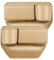 KFDZSW Aufbewahrungsbox Für Autositze 2 Stück Auto Organizer Vorne Autositz Gap Storage Box Seitentasche Car Seat Leder Tasche Mit Getränkehalter USB-Ladeloch (Beige)