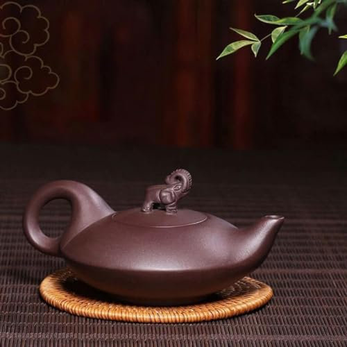 Clay Teapot Elephant Design Lid Household Kung Fu Teaware Ceramic Kettle Teapots Tea Ceremony Supplies